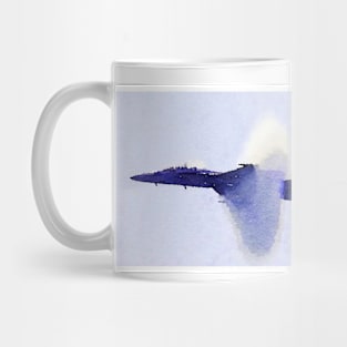 Jet Watercolor Mug